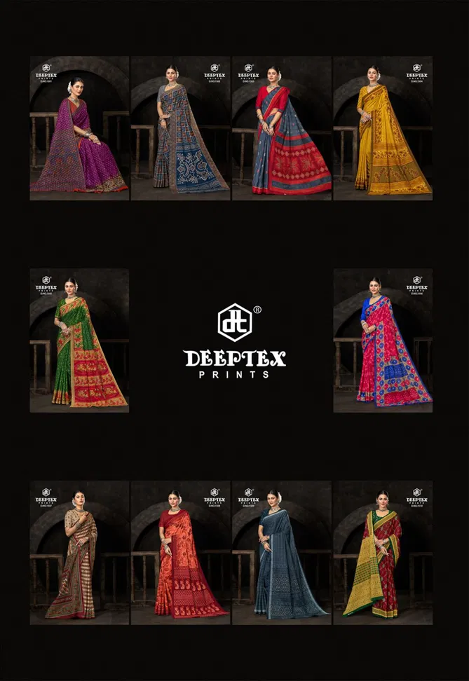 Prime Time Vol 15 By Deeptex Cotton Printed Daily Wear Saree Exporters In India